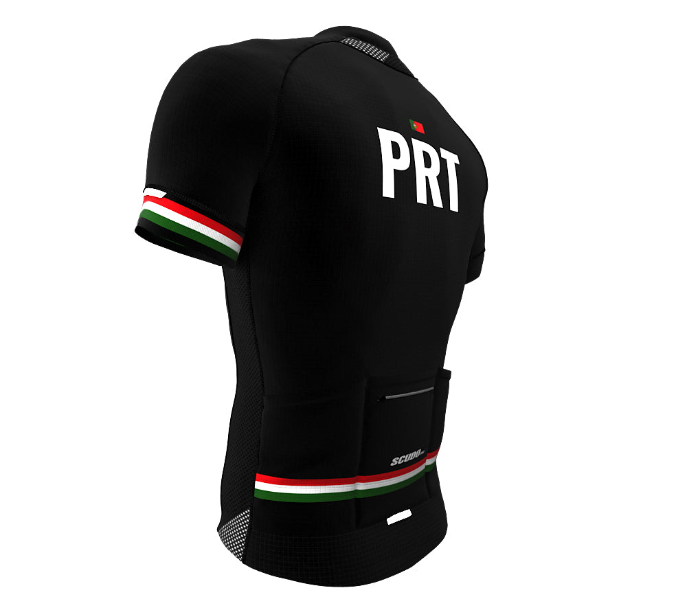 Portugal Black CODE Short Sleeve Cycling PRO Jersey for Men and Women