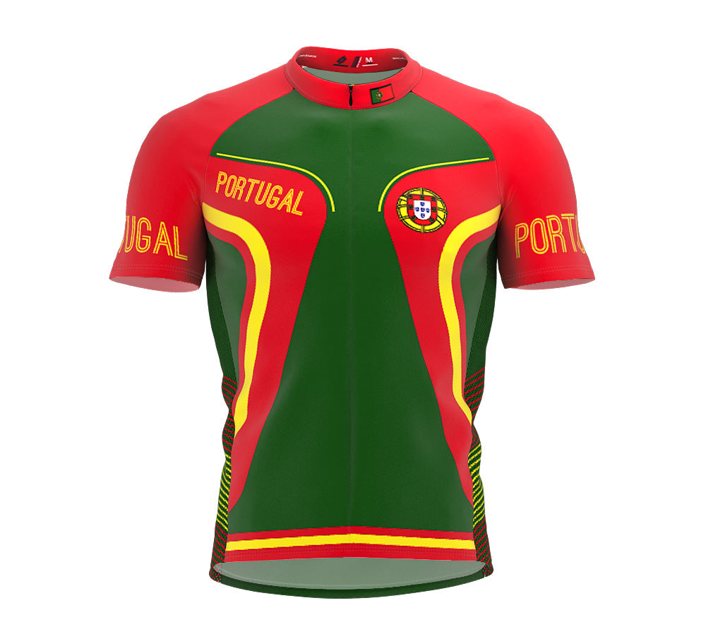 Portugal  Full Zipper Bike Short Sleeve Cycling Jersey