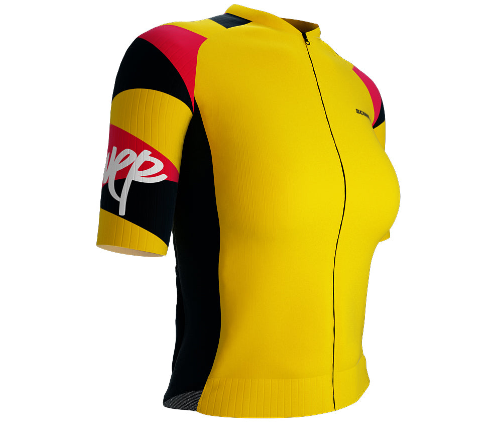 Scudopro Pro-Elite Short Sleeve Cycling Pro Fit Jersey Power Bike Festival for Women