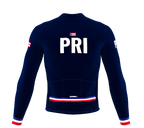 ScudoPro Pro Thermal Long Sleeve Cycling Jersey Country CODE Puerto Rico Blue | Men and Women