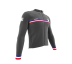 ScudoPro Pro Thermal Long Sleeve Cycling Jersey Country CODE Puerto Rico Gray | Men and Women