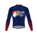 ScudoPro Pro Thermal Long Sleeve Cycling Jersey Puerto Rico USA state Icon landmark identity  | Men and Women