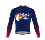 ScudoPro Pro Thermal Long Sleeve Cycling Jersey Puerto Rico USA state Icon landmark identity  | Men and Women