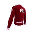 ScudoPro Pro Thermal Long Sleeve Cycling Jersey Country CODE Puerto Rico Vine | Men and Women