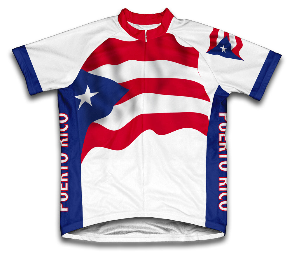 Puerto Rico Flag Cycling Jersey for Men and Women