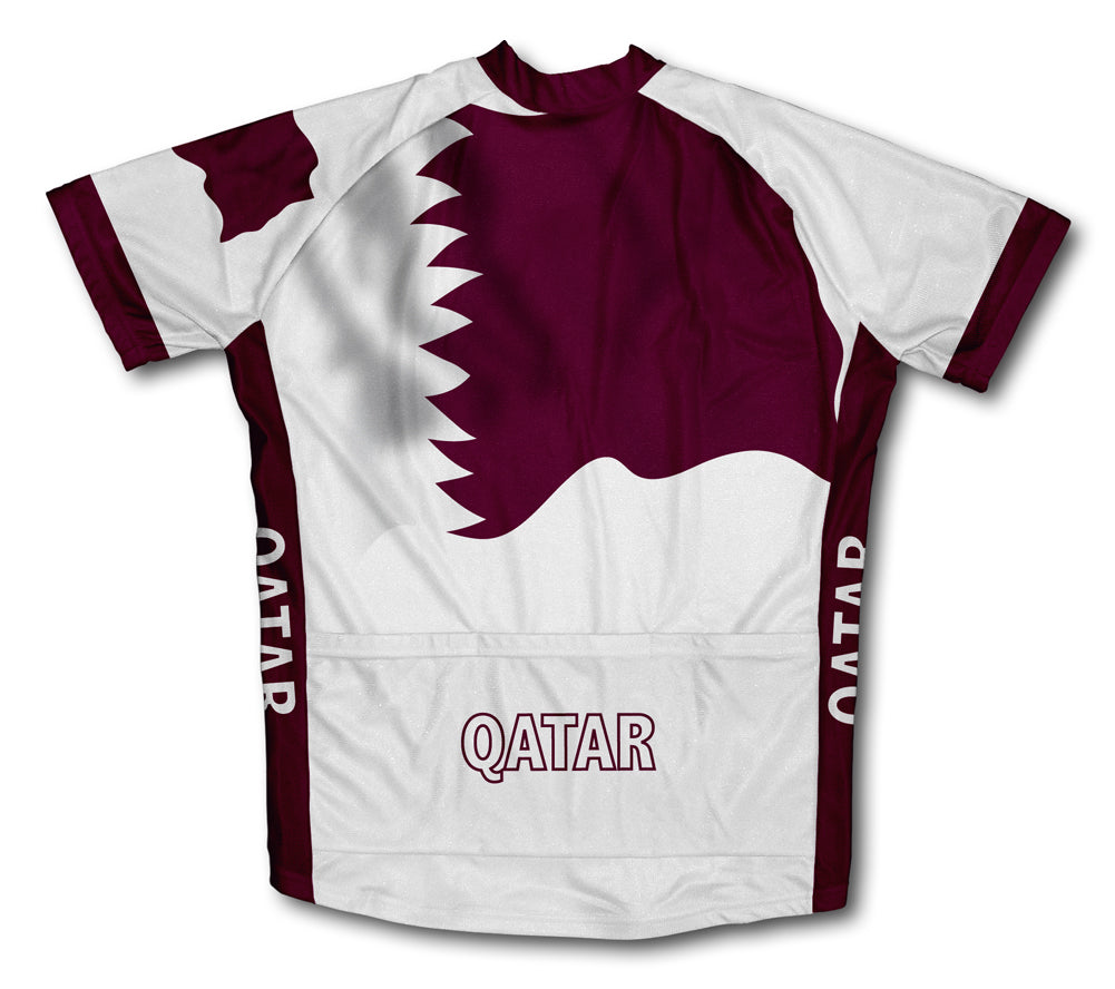 Qatar Flag Cycling Jersey for Men and Women