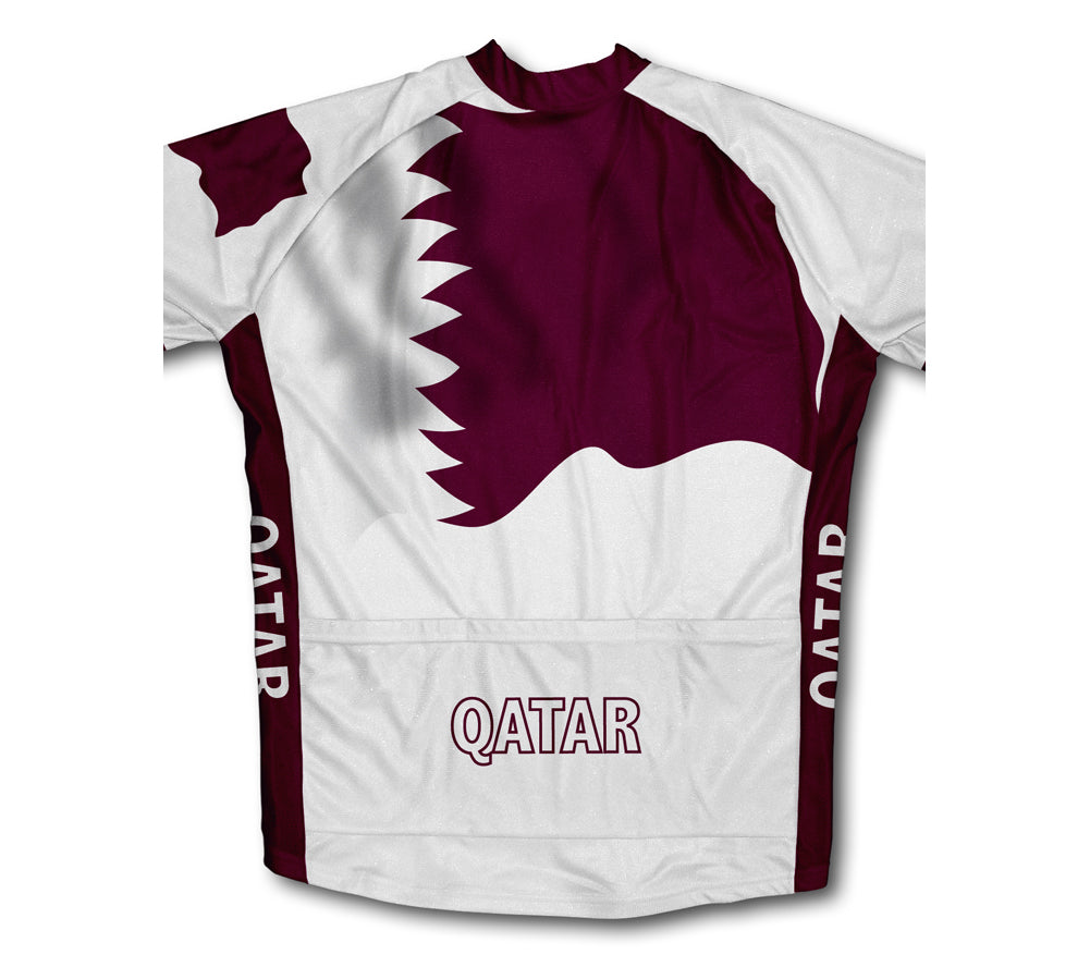 Qatar Flag Cycling Jersey for Men and Women
