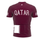 Qatar  Full Zipper Bike Short Sleeve Cycling Jersey