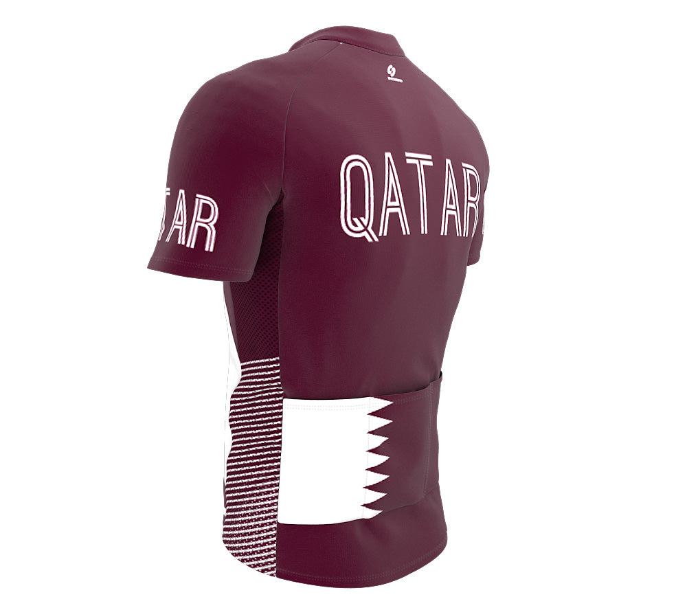 Qatar  Full Zipper Bike Short Sleeve Cycling Jersey