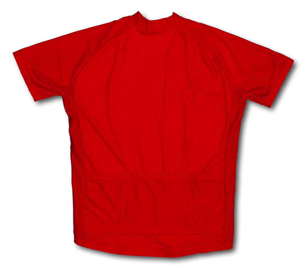 Red Short Sleeve Cycling Jersey for Men and Women