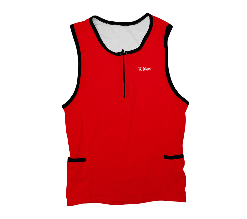 Red Triathlon Top