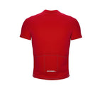 Chroma Contrast |  Short Sleeve Cycling Jersey Red - Black zip - Gray seam | Men and Women