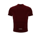 Chroma Contrast |  Short Sleeve Cycling Jersey Redwine - Black zip - Blue seam | Men and Women