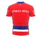 Republika Srpska  Full Zipper Bike Short Sleeve Cycling Jersey