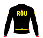ScudoPro Pro Thermal Long Sleeve Cycling Jersey Country CODE Romania Black | Men and Women