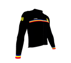 ScudoPro Pro Thermal Long Sleeve Cycling Jersey Country CODE Romania Black | Men and Women