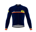 ScudoPro Pro Thermal Long Sleeve Cycling Jersey Country CODE Romania Blue | Men and Women