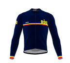 ScudoPro Pro Thermal Long Sleeve Cycling Jersey Country CODE Romania Blue | Men and Women