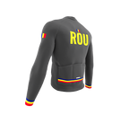ScudoPro Pro Thermal Long Sleeve Cycling Jersey Country CODE Romania Gray | Men and Women