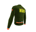 ScudoPro Pro Thermal Long Sleeve Cycling Jersey Country CODE Romania Green | Men and Women
