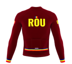 ScudoPro Pro Thermal Long Sleeve Cycling Jersey Country CODE Romania Vine | Men and Women