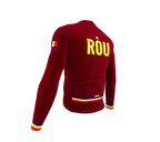 ScudoPro Pro Thermal Long Sleeve Cycling Jersey Country CODE Romania Vine | Men and Women