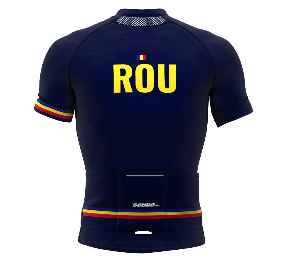 Romania Blue CODE Short Sleeve Cycling PRO Jersey for Men and Women
