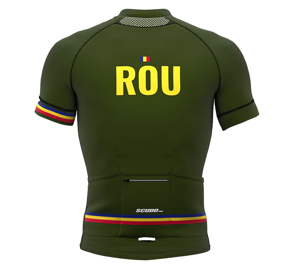 Romania Green CODE Short Sleeve Cycling PRO Jersey for Men and Women