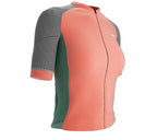 Scudopro Pro-Elite Short Sleeve Cycling Pro Fit Jersey Rosewood for Women