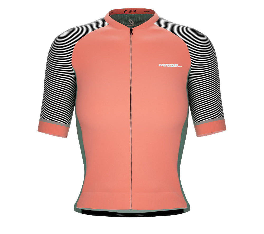 Scudopro Pro-Elite Short Sleeve Cycling Pro Fit Jersey Rosewood for Women