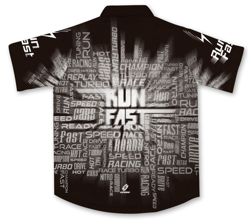 Run Fast Pit Crew Racing Shirt Jersey