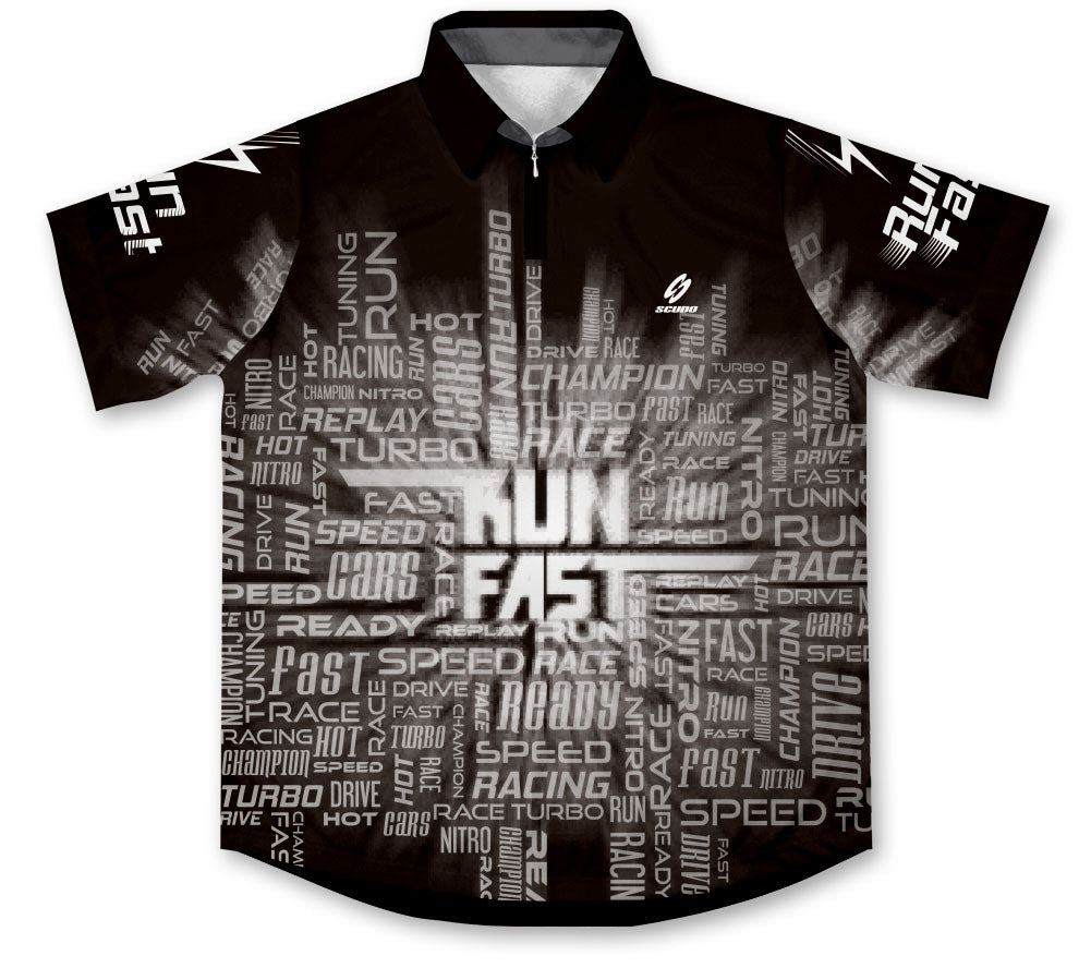 Run Fast Pit Crew Racing Shirt Jersey