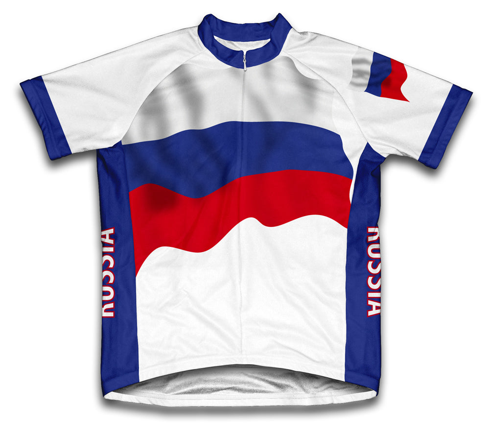 Russia Flag Cycling Jersey for Men and Women