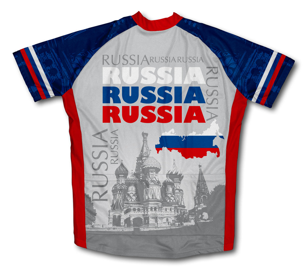 Russia Short Sleeve Cycling Jersey for Men and Women
