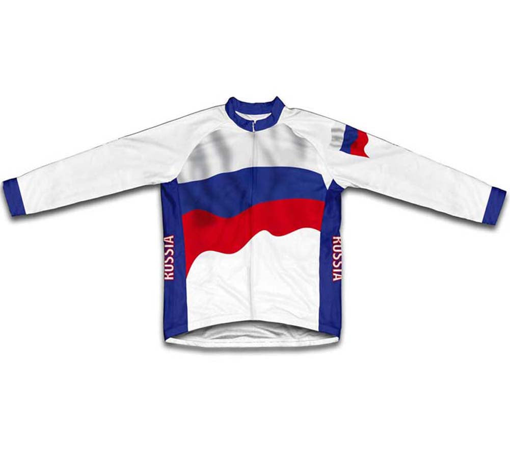 Russia Flag Cycling Jersey for Men and Women