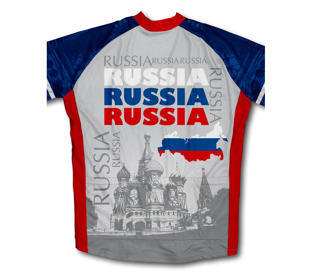Russia Short Sleeve Cycling Jersey for Men and Women