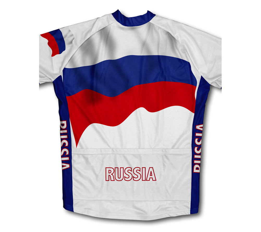 Russia Flag Cycling Jersey for Men and Women