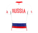 Russia  Full Zipper Bike Short Sleeve Cycling Jersey