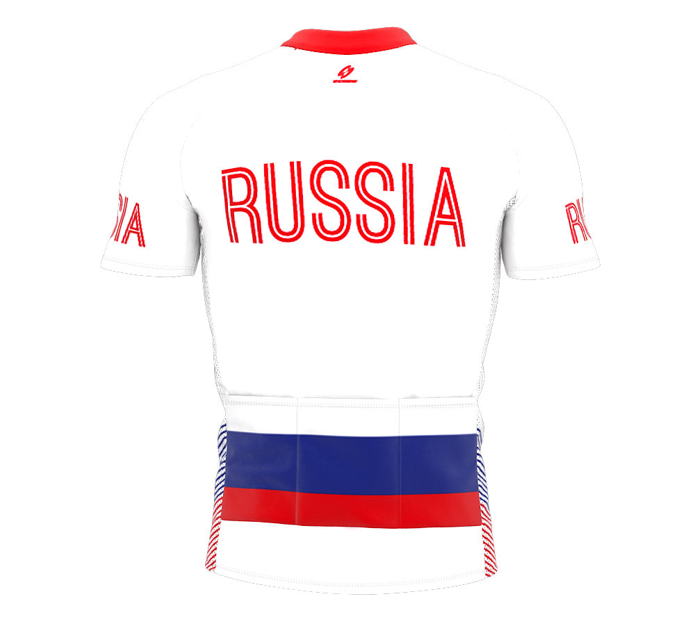 Russia  Full Zipper Bike Short Sleeve Cycling Jersey