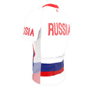 Russia  Full Zipper Bike Short Sleeve Cycling Jersey