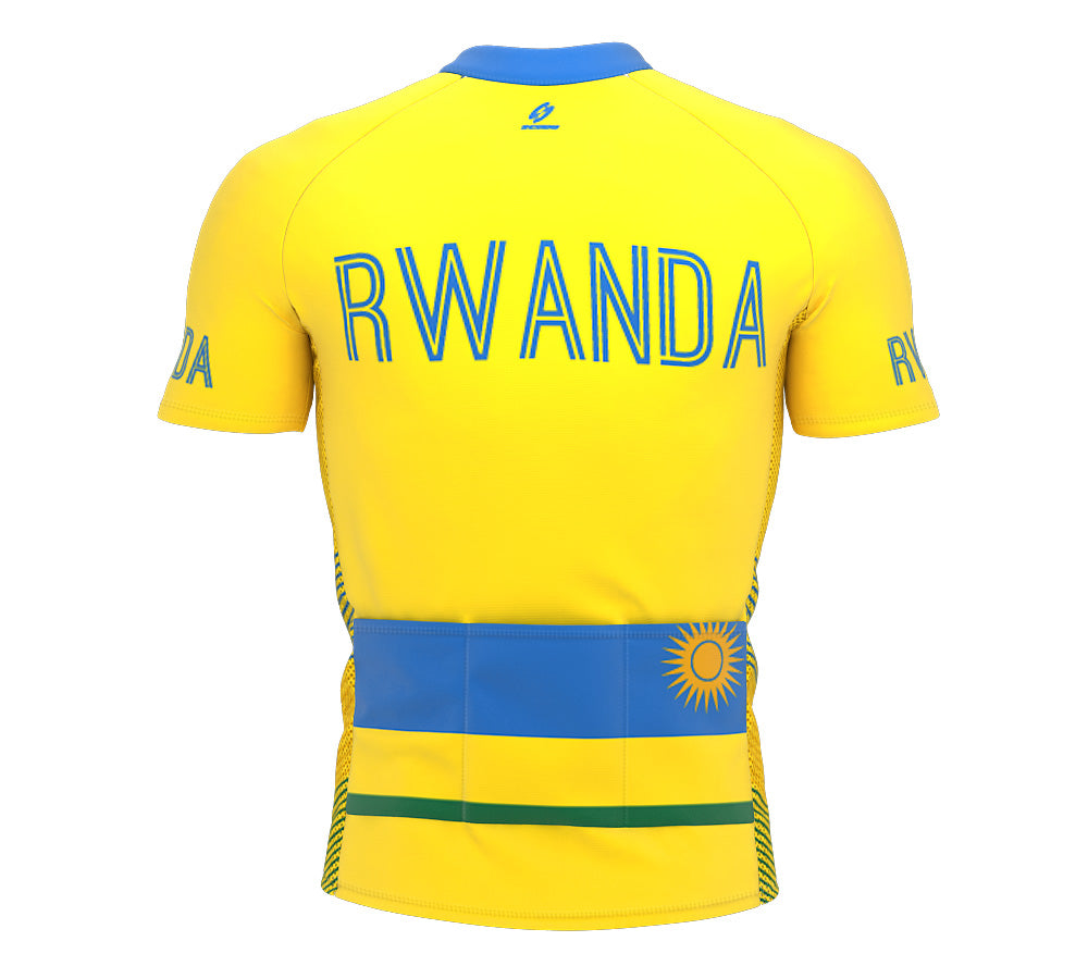 Rwanda  Full Zipper Bike Short Sleeve Cycling Jersey