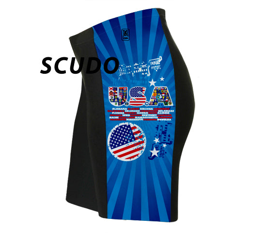 USA All State Flags Triathlon Shorts