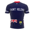 Saint Helena  Full Zipper Bike Short Sleeve Cycling Jersey