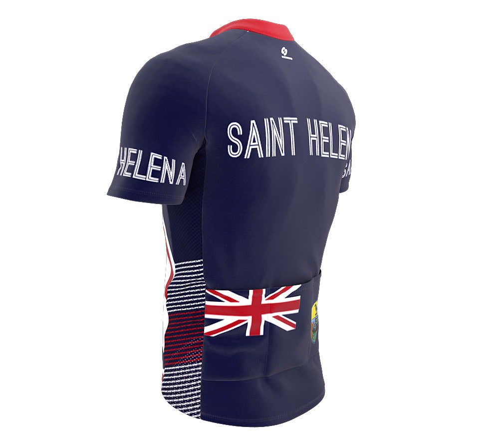 Saint Helena  Full Zipper Bike Short Sleeve Cycling Jersey