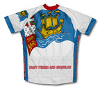 Saint Pierre And Miquelon Flag Cycling Jersey for Men and Women