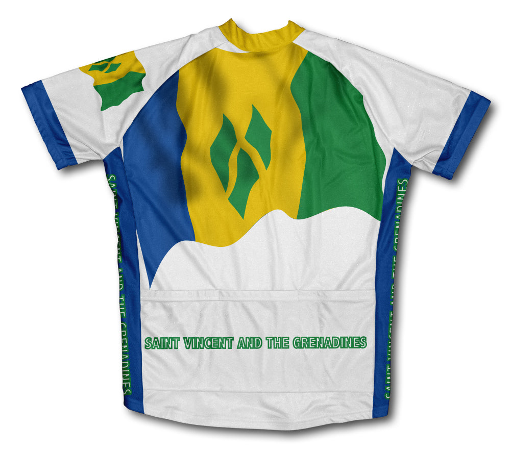 Saint Vincent An The Grenadines Flag Cycling Jersey for Men and Women