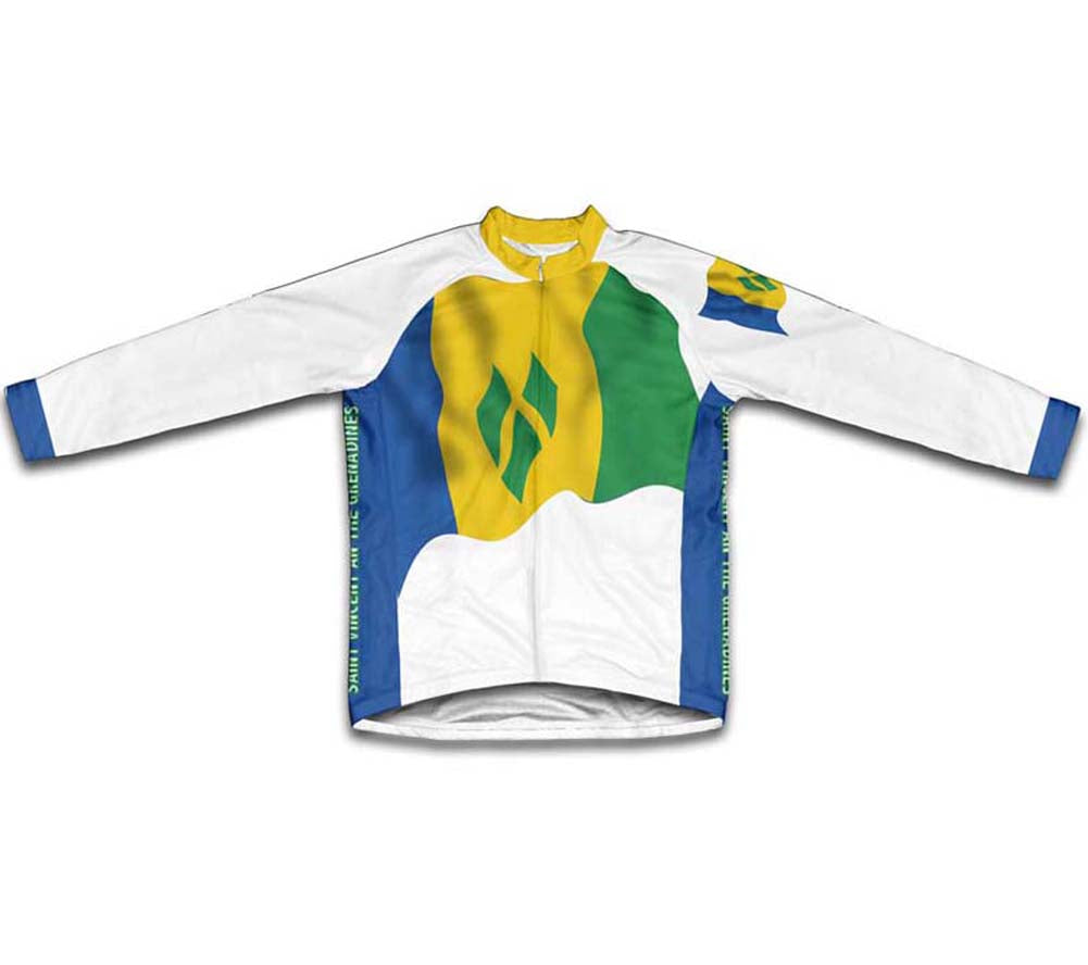 Saint Vincent An The Grenadines Flag Cycling Jersey for Men and Women