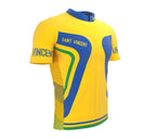 Saint Vincent And The Grenadines  Full Zipper Bike Short Sleeve Cycling Jersey