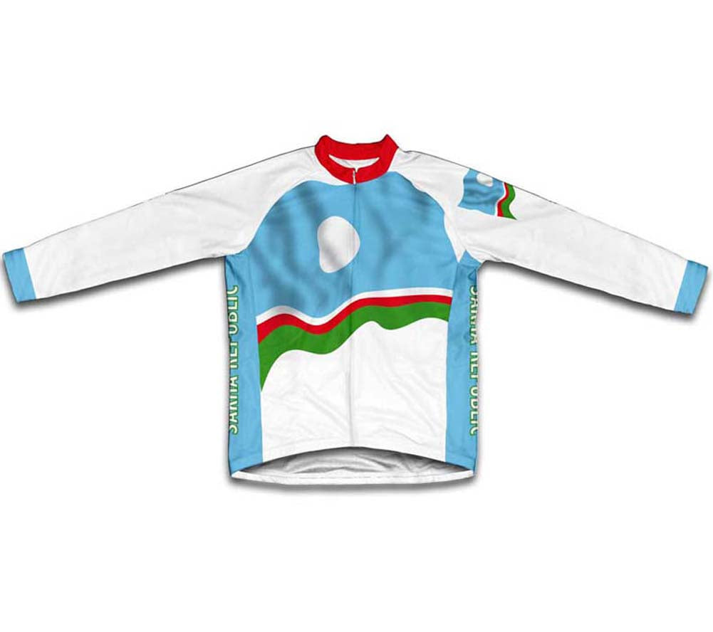 Sakha Republic Flag Cycling Jersey for Men and Women