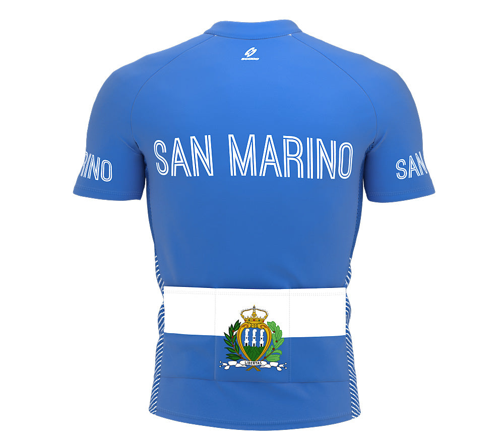 San Marino  Full Zipper Bike Short Sleeve Cycling Jersey